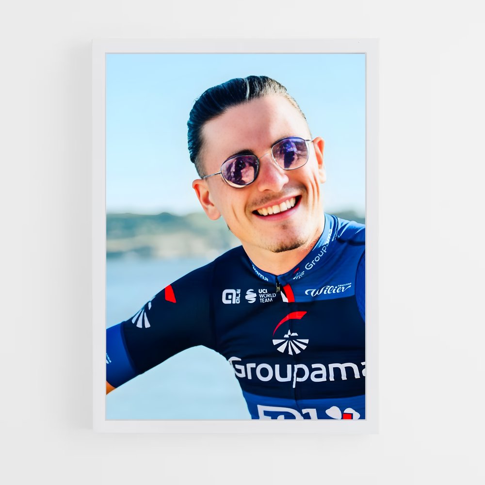 Poster Le Sourire de Gaudu – affiche Cyclisme (vue 3)